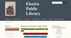 Desktop Screenshot of electrapubliclibrary.org